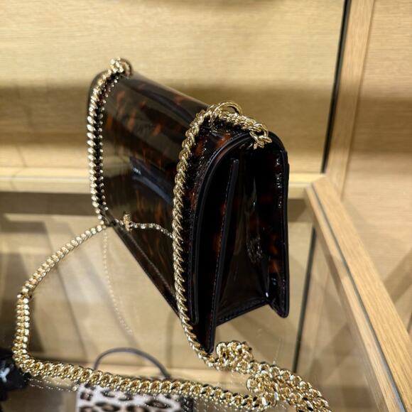 Best Price‼️Tory Burch Emerson Adjustable Shoulder Bag 165964 Tortoise $598 - Picture 3 of 16